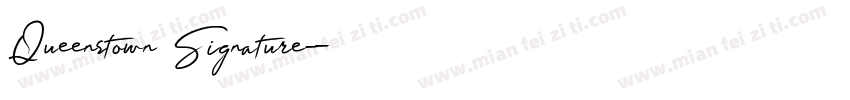 Queenstown Signature字体转换